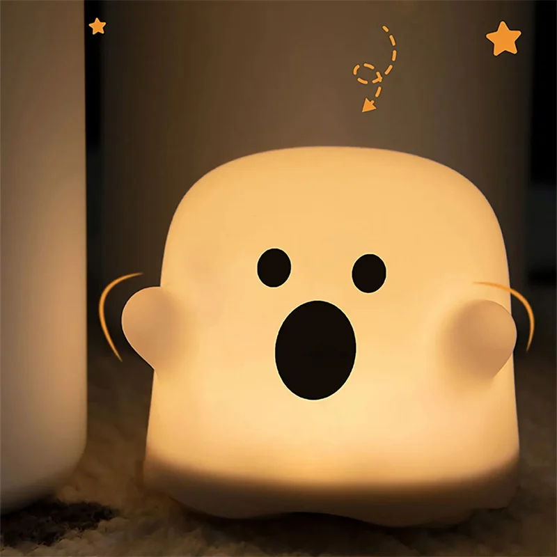 Home Decor Silicone Night Light Bedside Table Lamp LED - Image 4