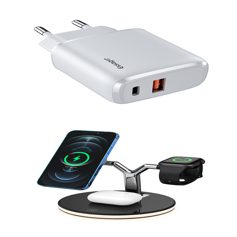 3 in 1 Magnetic Wireless Charger Stand Watch 15W Fast - Image 8