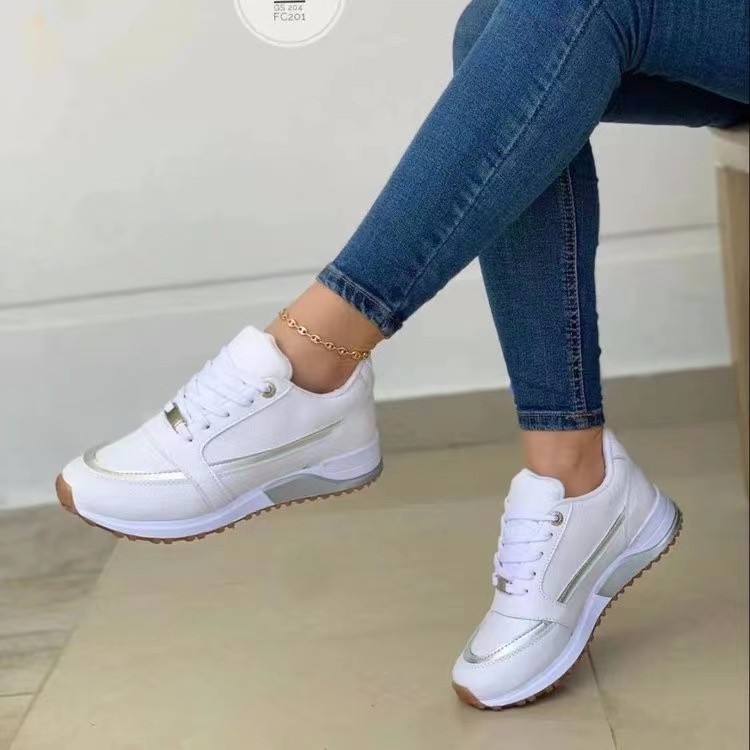 Casual Lace-up Flat Shoes Women Shallow Round Toe - Image 4