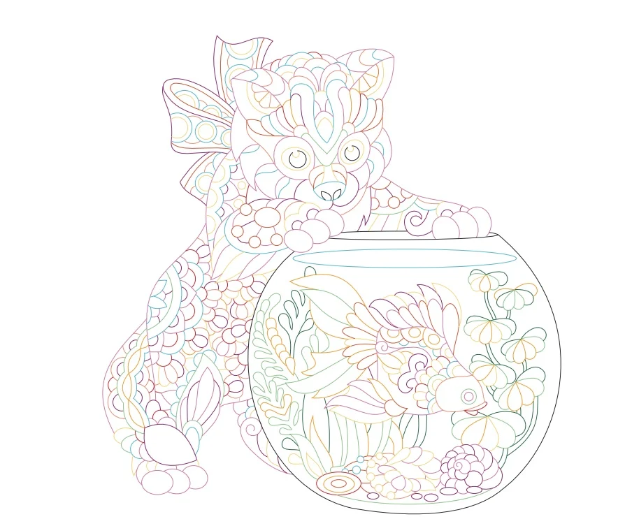 Quilted Paper Painting Material Package Slot Series - Image 9