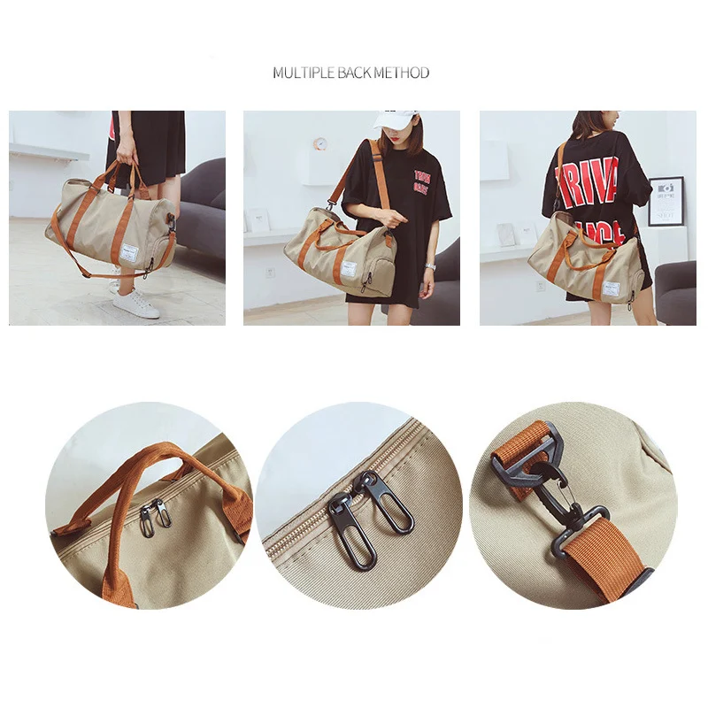 Women Travel Bag Fitness Sports Gym Tote Workout Duffel - Image 8