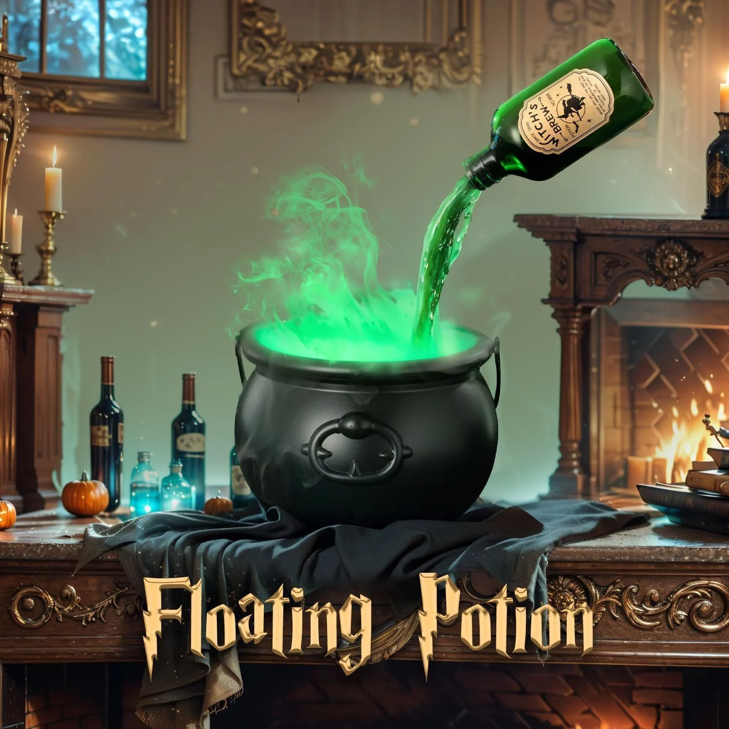 Halloween Black Wizard Bowl Magic Float Bottle and - Image 5