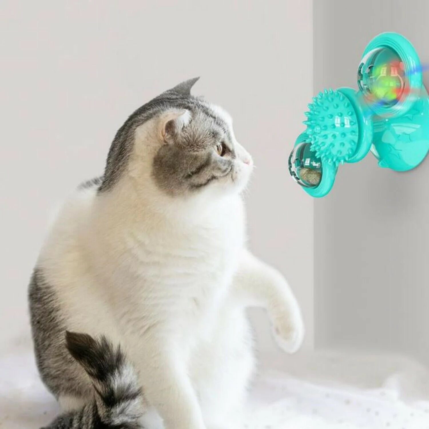 Windmill Cat Toys Cute Rotating Interactive Cat Toy - - Image 2
