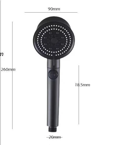 Five-color Wind Turbine Shower Head 56 Speed Water - Image 8