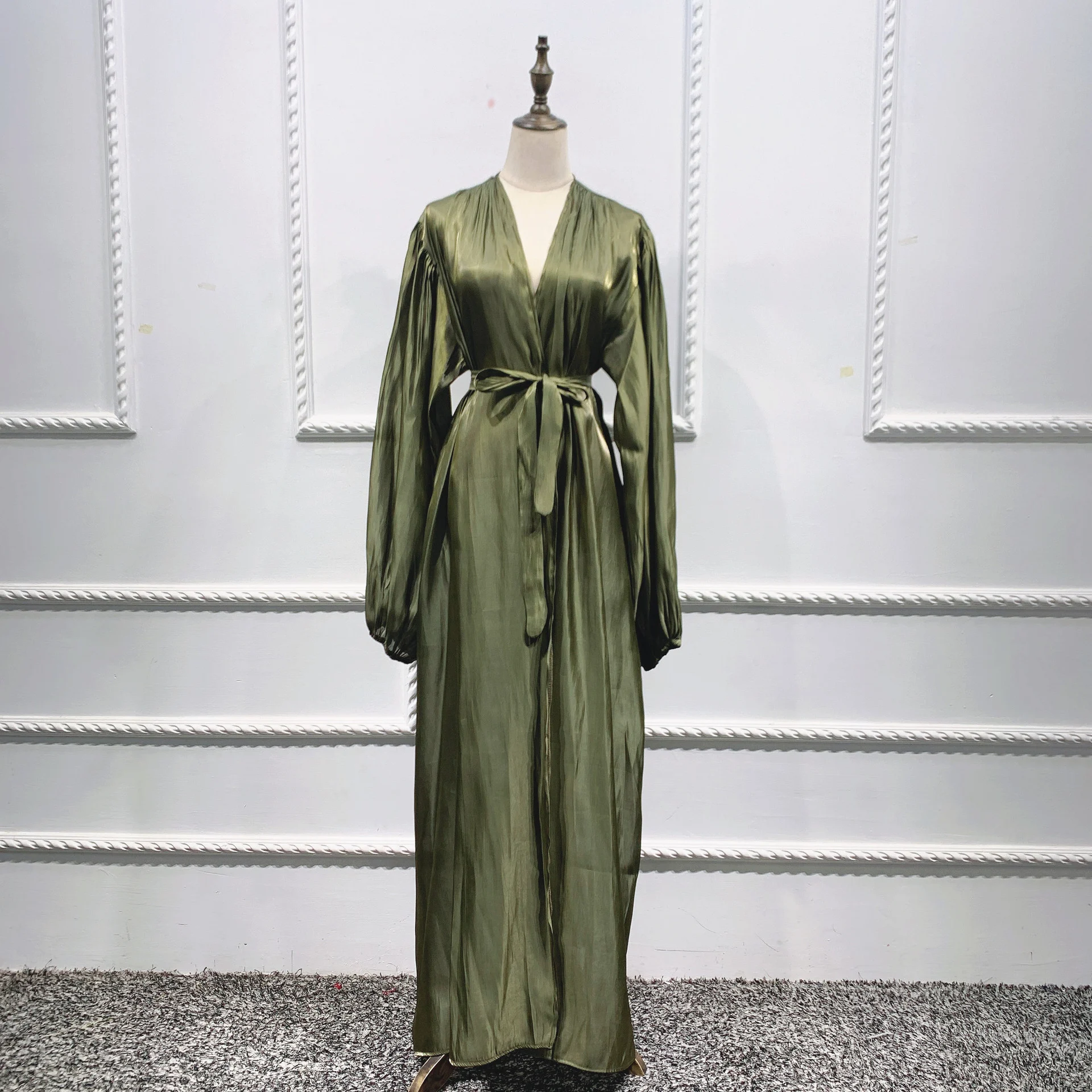 Eid Muslim Abaya Dress Kimono for Women Fashion Shining - Image 10