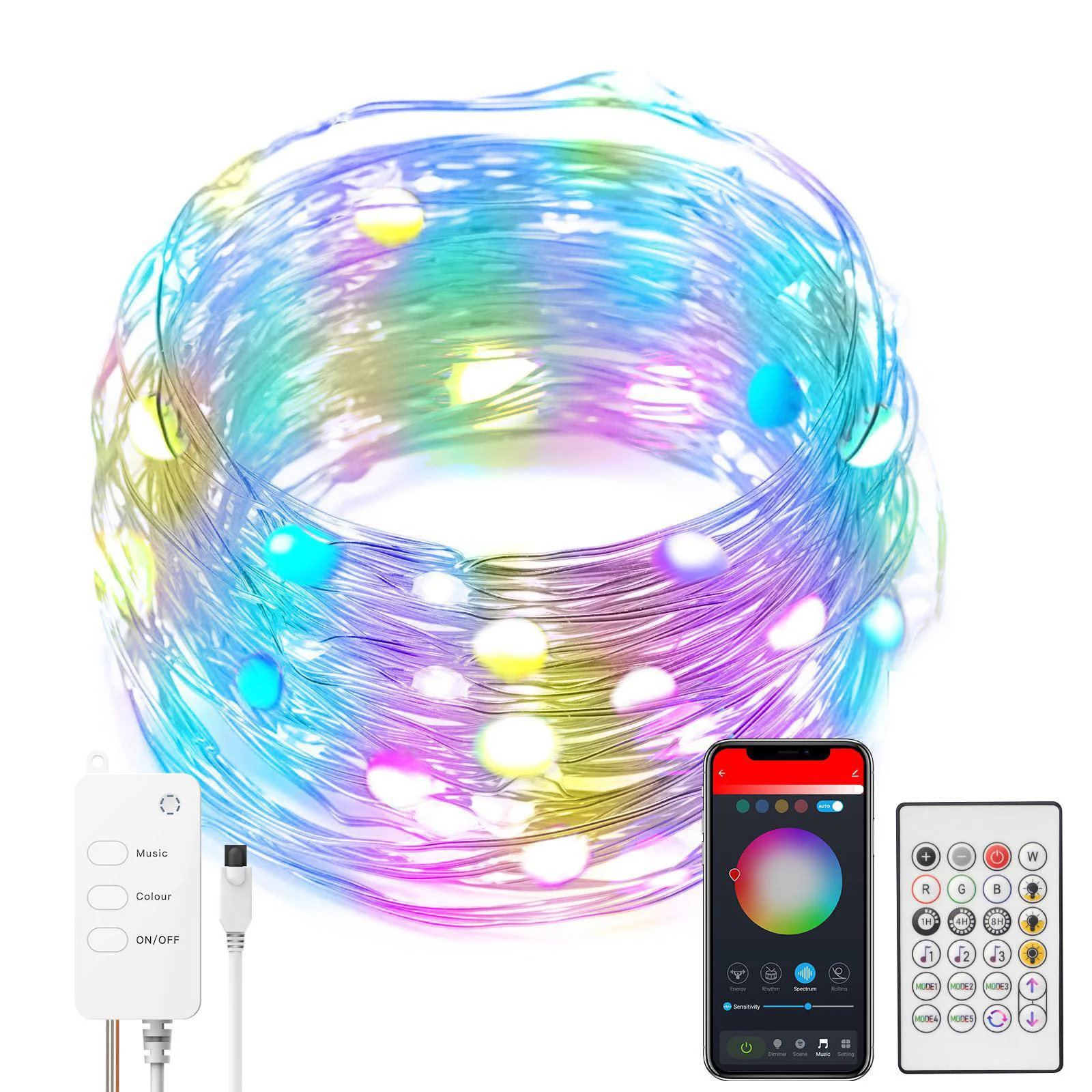 Smart LED String Lights Dancing with Music Sync - Image 2