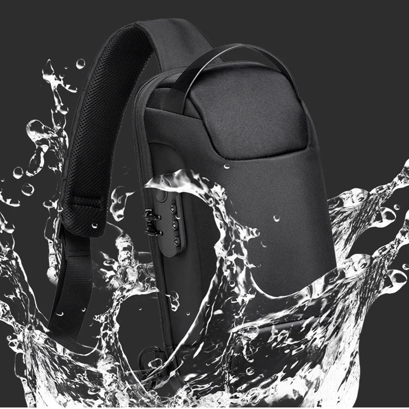Waterproof USB Anti-theft Bag Men Oxford Crossbody - Image 3