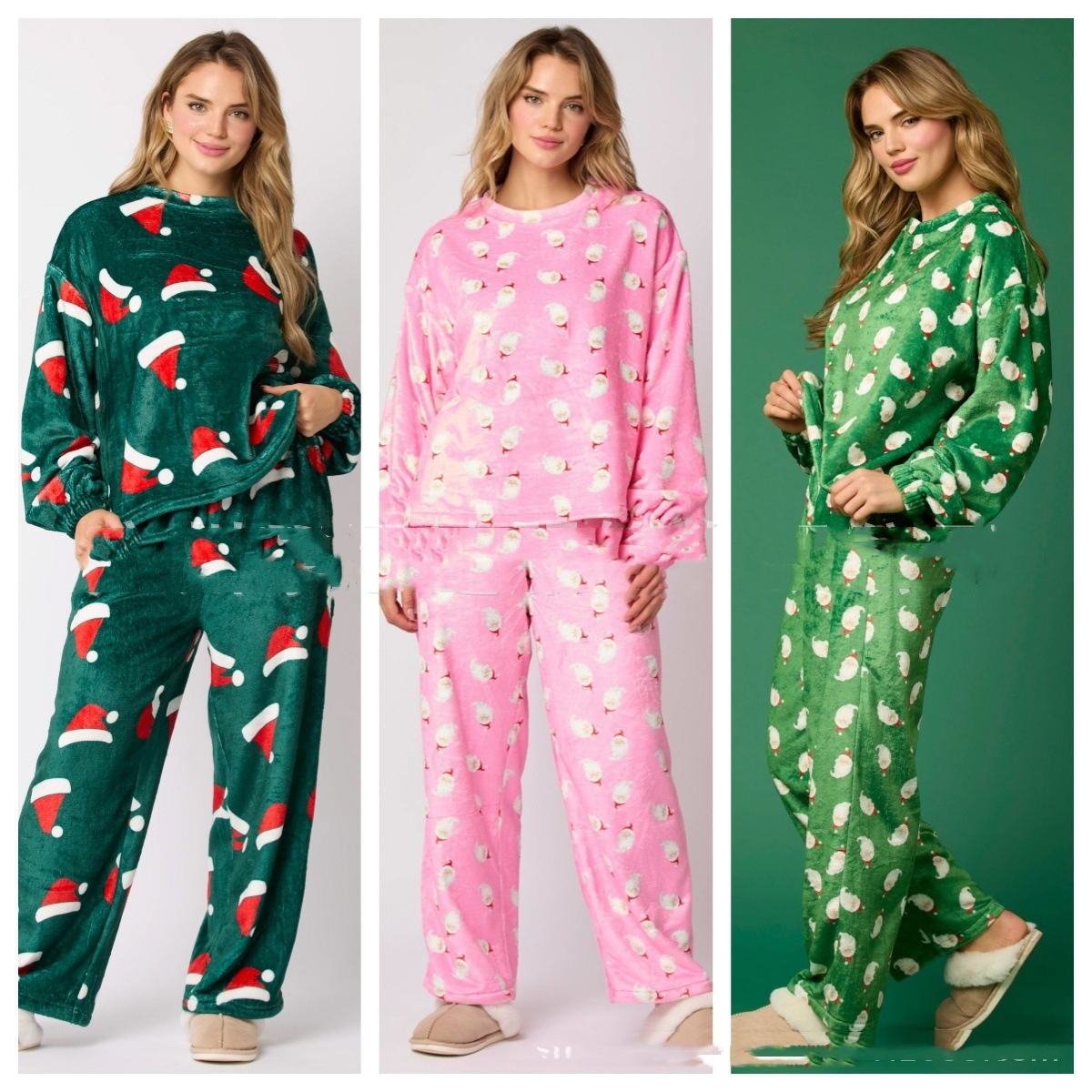 Casual Flannel Pajama Sets for Women 2 Piece Cute Long - Image 6