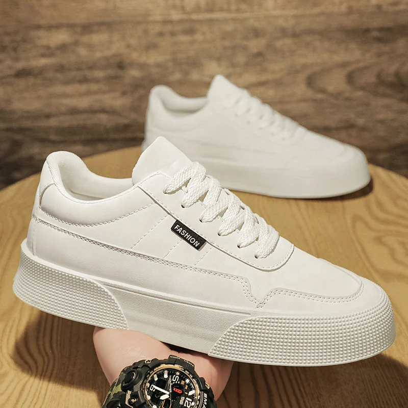Casual Board Flat Shoes Men Breathable Thick-soled - Image 5