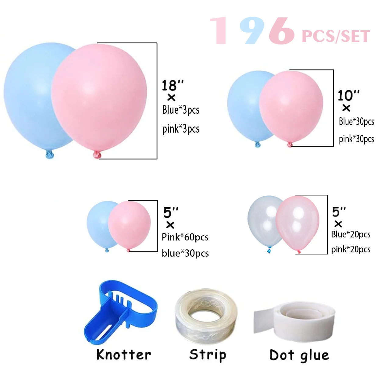 Gender Secret Boy Girl Balloon Arch Bridge Set Balloon - Image 4