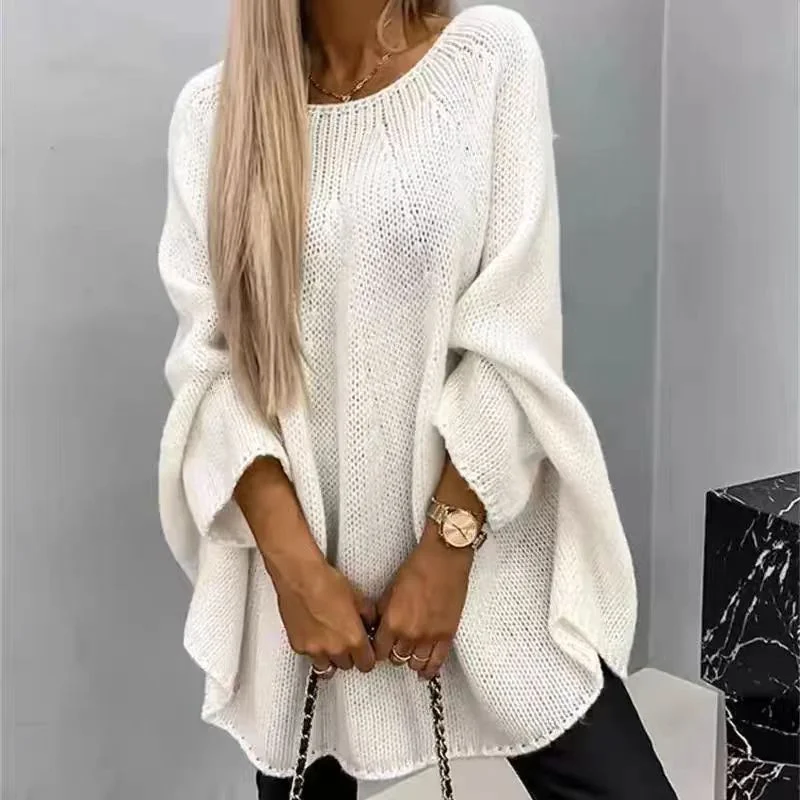 Winter Loose Batwing Sleeve Pullover Sweater Fashion - Image 4