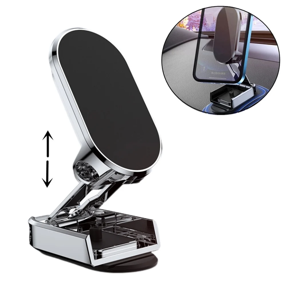 Rotate Metal Magnetic Car Phone Holder Foldable - Image 7